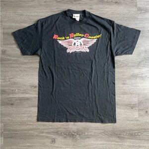 VTG Disney Aerosmith Rock & Roller Coaster “Roadie” Graphic T-shirt (Sz.L)